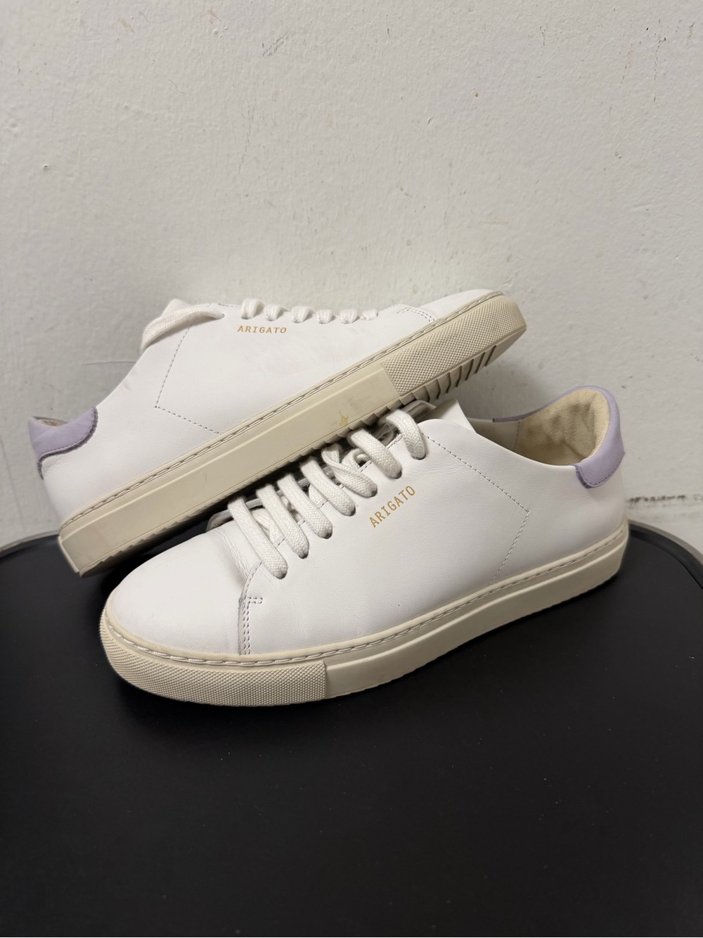 Axel Arigato Clean 90 White Leather Minimalist Sneakers Womens Size EU 38 US 7.5
